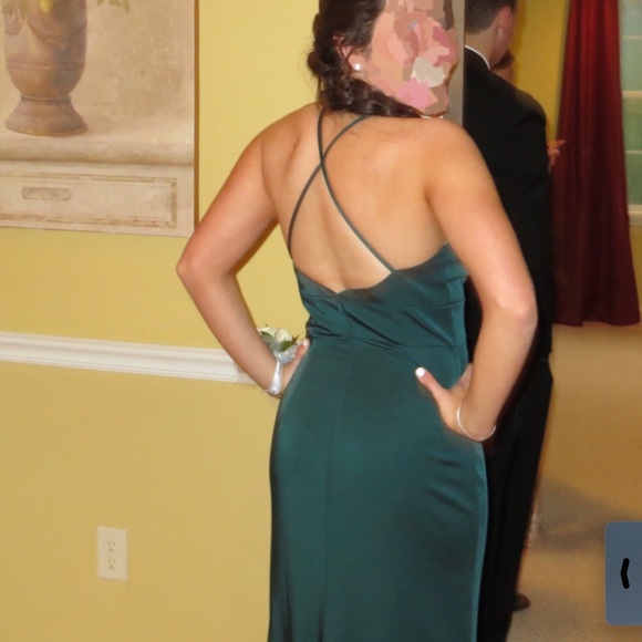 Emerald Green Prom Dress - Picture 2 of 2